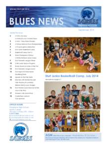 SPRING EDITIONBLUES NEWS BASKETBALL CLUB September 2014