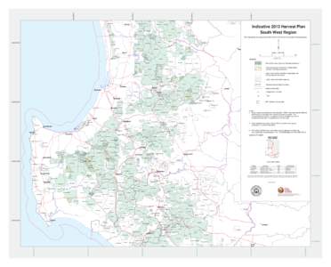Indicative 2013 harvest plan map - South West region