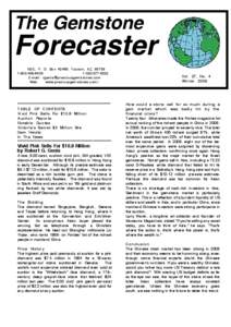 The Gemstone  Forecaster NGC, P. O. Box 42468, Tucson, AZ, [removed][removed]6222