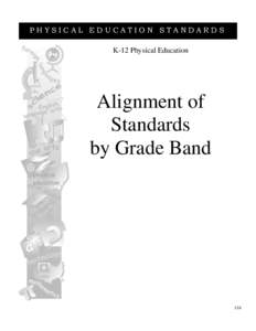PHYSICAL EDUCATION STANDARDS K-12 Physical Education Alignment of Standards by Grade Band