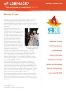 World Youth Day / Mary / Eucharist in the Catholic Church / Catholic Church / Eucharist / Deus Caritas Est / Luigi Beltrame Quattrocchi and Maria Corsini / Christianity / Jesus / Sacraments