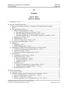 The new electronic version of the Michigan Environmental Law Deskbook will be created from Microsoft Word documents