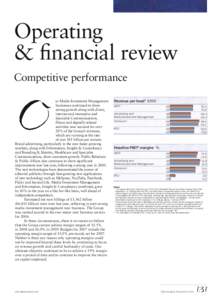Operating & ﬁnancial review Competitive performance ur Media Investment Management businesses continued to show strong growth along with direct,
