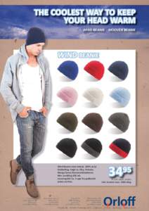 THE COOLEST WAY TO KEEP YOUR HEAD WARM WIND BEANIE MOOVER BEANIE WIND BEANIE