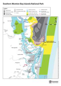 Southern Moreton Bay Island National Park map