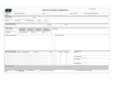 2- Nº Guia no Prestador  Logo da Empresa ANEXO DE SOLICITAÇÃO DE QUIMIOTERAPIA