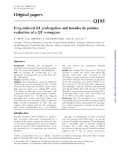 Physiology / Organofluorides / Cardiac electrophysiology / Janssen Pharmaceutica / Alcohols / QT interval / Long QT syndrome / Torsades de pointes / Pimozide / Chemistry / Organic chemistry / Cardiac dysrhythmia