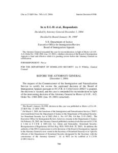 Immigration and Naturalization Service v. Aguirre-Aguirre / Law / Immigration and Naturalization Service v. Cardoza-Fonseca / Government / Immigration to the United States / Case law / Board of Immigration Appeals