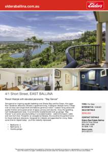 eldersballina.com.au  4/1 Short Street, EAST BALLINA Resort lifestyle with elevated panorama - 