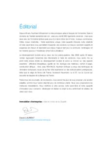 Éditorial Depuis 40 ans, Kaufman & Broad est l’un des principaux acteurs français de l’immobilier. Dans le domaine de l’habitat résidentiel bien sûr - avec plus delogements construits - mais aussi dans 