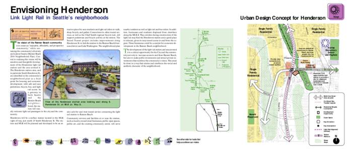 Envisioning Henderson  Link Light Rail in Seattle’s neighborhoods Urban Design Concept for Henderson