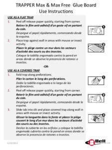 Trapper Max/Max Free Use Instructions