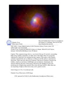 Chandra :: Photo Album :: NGC 4696 :: NGC 4696 Handout