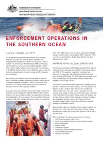 Fact sheet - Enforcement operations in the Southern Ocean - May 2006