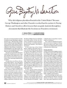 Religion / Politics / Religious persecution / First Amendment to the United States Constitution / Separation of church and state in the United States / United States law / Freedom of religion / George Washington / Roger Williams / Separation of church and state / Religion and politics / Secularism