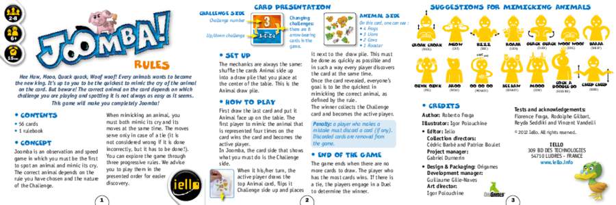 Card presentation Challenge side 2-8  Challenge number