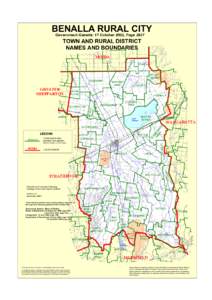 BENALLA RURAL CITY Government Gazette: 17 October 2002, Page 2837 TOWN AND RURAL DISTRICT NAMES AND BOUNDARIES