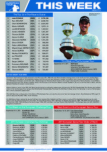 06SEPT11 Defending champion Martin Kaymer