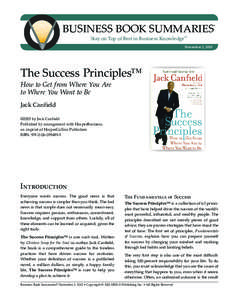 Popular culture / Maureen G. Mulvaney / Napoleon Hill / Self-help books / Mindset / The Success Principles