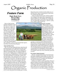 August[removed]NODPA News Feature Farm Maple Shade Farm