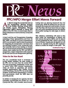 News  PPC/MPO Merger Effort Moves Forward A