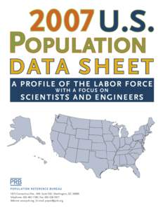 2007 U.S.  POPULATION D ATA S HE E T A PROFILE OF THE LABOR FORCE