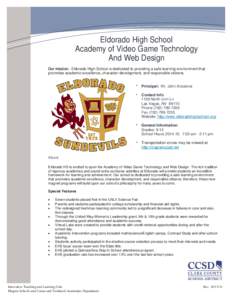 E-learning / Eldorado High School / Education / Magnet school / Public education in the United States