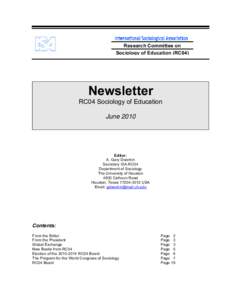 Microsoft Word - Newsletter of RC04 of the ISA June 2010 Issue final