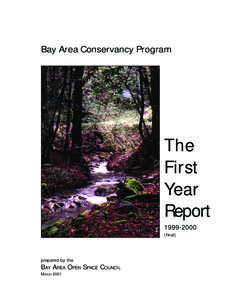 Bay Area Conservancy Program  The First Year Report