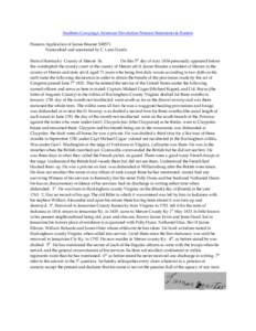 Southern Campaign American Revolution Pension Statements & Rosters Pension Application of James Bruster S38571 Transcribed and annotated by C. Leon Harris State of Kentucky County of Mercer Ss. On this 5th day of may 183