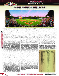 Florida State Seminoles / Mike Martin Field at Dick Howser Stadium / Dick Howser / Florida State University / Mike Martin / Florida State Seminoles baseball / Florida–Florida State football rivalry / Florida / Major League Baseball / Sports in the United States