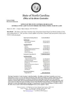 Administrative law / Comprehensive annual financial report / Government Accountability Office / Political economy / Economic policy / Raleigh /  North Carolina / Linda Combs / Accountancy / Public finance / Economy of the United States