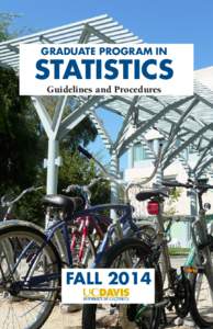 GRADUATE PROGRAM IN  STATISTICS Guidelines and Procedures  FALL 2014