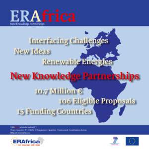 ERAfrica New Knowledge Partnerships Interfacing Challenges New Ideas Renewable Energies