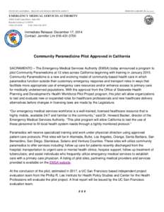 Microsoft Word[removed]Community Paramedicine Announcement Release[removed]