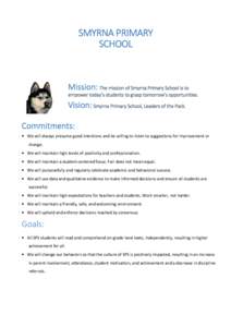 SPS Mission, Vision, Commitments