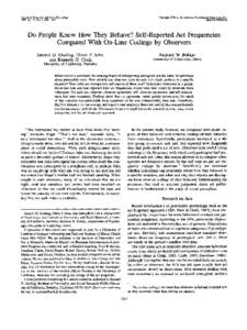 Journal of Personality and Social Psychology 1998, Vol. 74, No. 5, Copyright 1998 by the American Psychological Association, Inc/$3.00