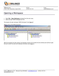 DBBalance Ltd. P.O.B. 3702, Ramat-Gan, IsraelTel/Fax: +