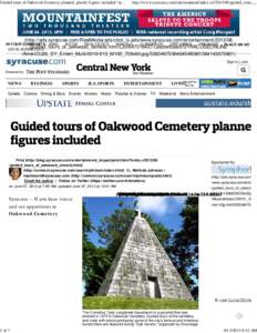 Guided tours of Oakwood Cemetery planned, ghostly figures included | syracuse.com