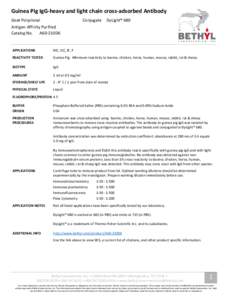 Guinea Pig IgG-heavy and light chain cross-adsorbed Antibody Goat Polyclonal Conjugate  DyLight® 680