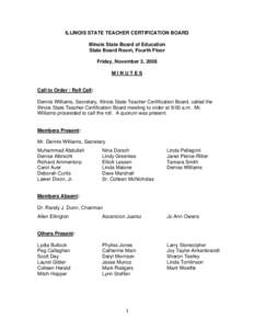 North Central Association of Colleges and Schools / Alternative teacher certification / Teaching / Certified teacher / Western Illinois University / Bachelor of Education / Illinois / Education / Teacher training