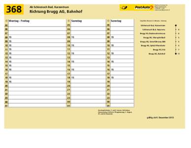 368  PostAuto Schweiz AG Region Nordschweiz   