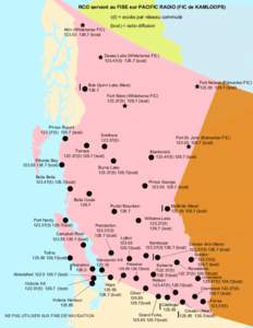 RCO servant au FISE sur PACIFIC RADIO (FIC de KAMLOOPS) (d) = accès par réseau commuté Atlin (Whitehorse FIC[removed]bcst)  (bcst) = radio diffusion