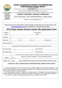 Stall Holder Conditions and Obligations