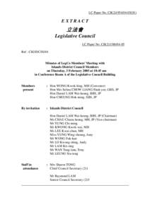 LC Paper No. CB[removed])  EXTRACT 立法會 Legislative Council