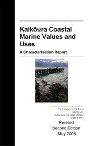 Kaikōura Coastal Marine Values and Uses