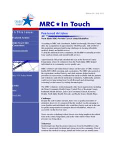 Edition 48—July[removed]In This Issue: Featured Articles MRC/NACCHO Connections