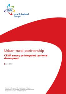 Urban-rural partnership CEMR survey on integrated territorial development June[removed]Council of European Municipalities and Regions