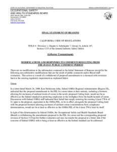 STATE OF CALIFORNIA - DEPARTMENT OF INDUSTRIAL RELATIONS