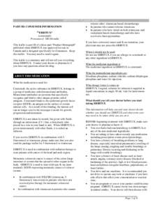 IMPORTANT: PLEASE READ tolerate other irinotecan-based chemotherapy. PART III: CONSUMER INFORMATION  In patients who cannot tolerate irinotecan.  In patients who have failed on both irinotecan- and Pr